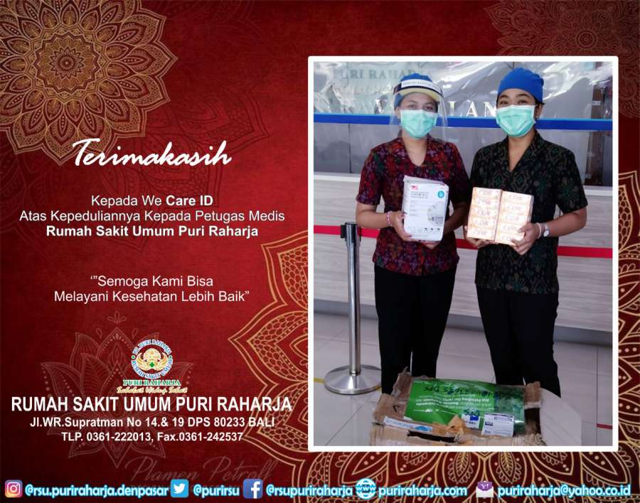 Terima kasih kepada We Care ID 