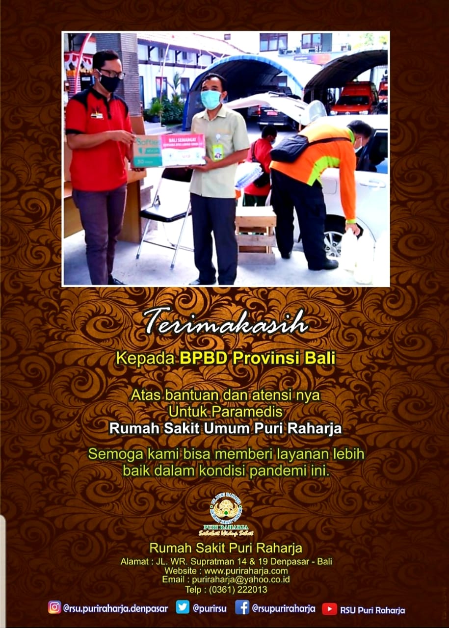 Terima kasih kepada BPBD Provinsi Bali 