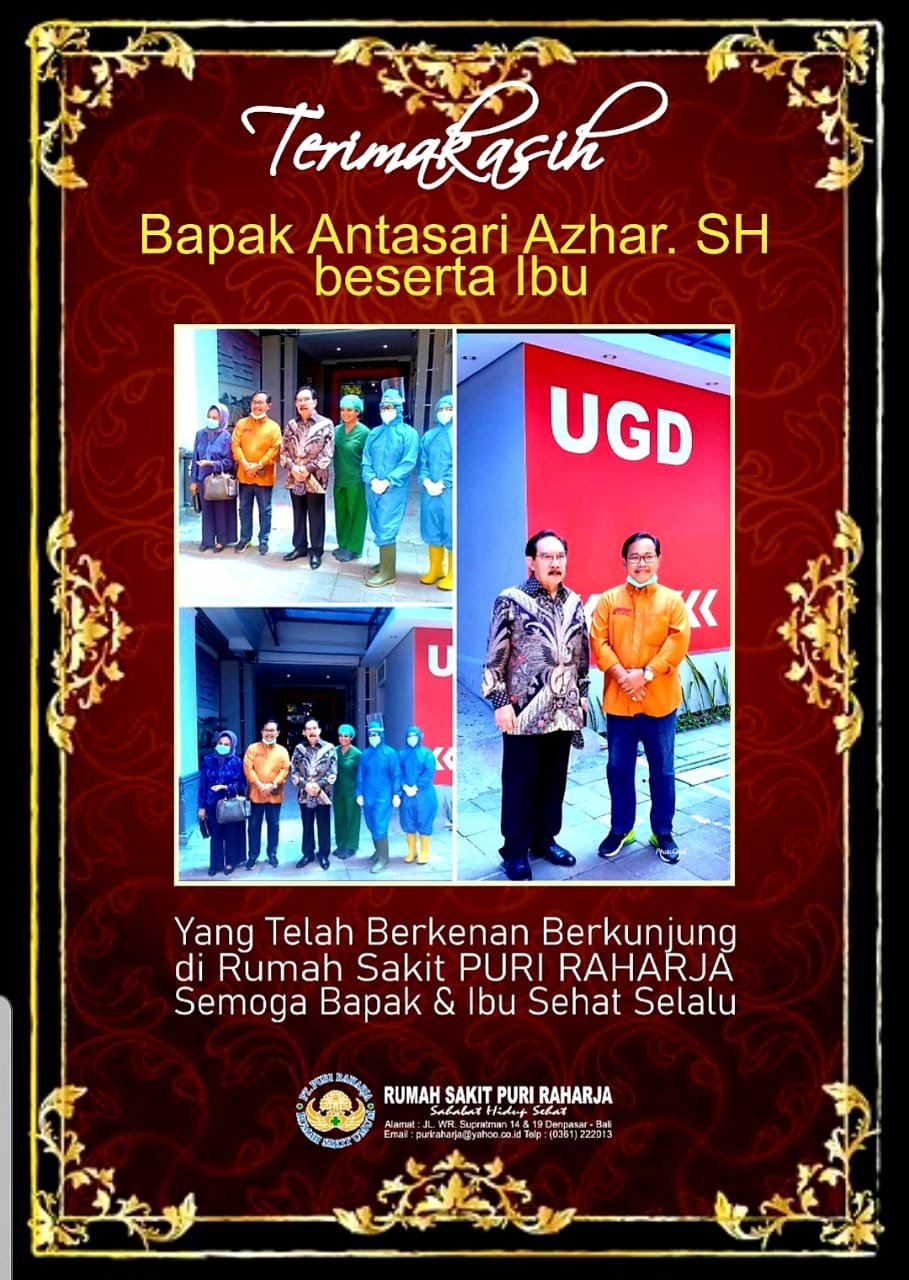 Terim kasih Bapak Antasari Azhar, SH Beserta Ibu