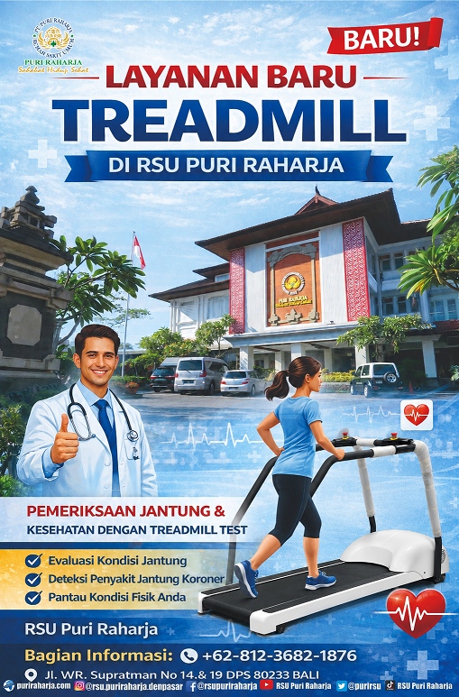LAYANAN BARU TREADMILL DI RSU PURI RAHARJA PEMERIKSAAN JANTUNG & KESEHATAN DENGAN TREADMILL TEST